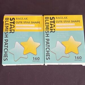 Cute Star Shape Blemish Patches - Yellow & Teal